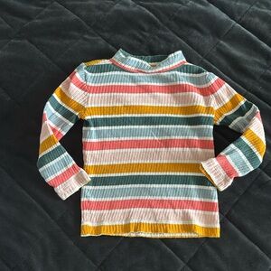 Hanna Andersson Striped Ribbed Long Sleeve Tee